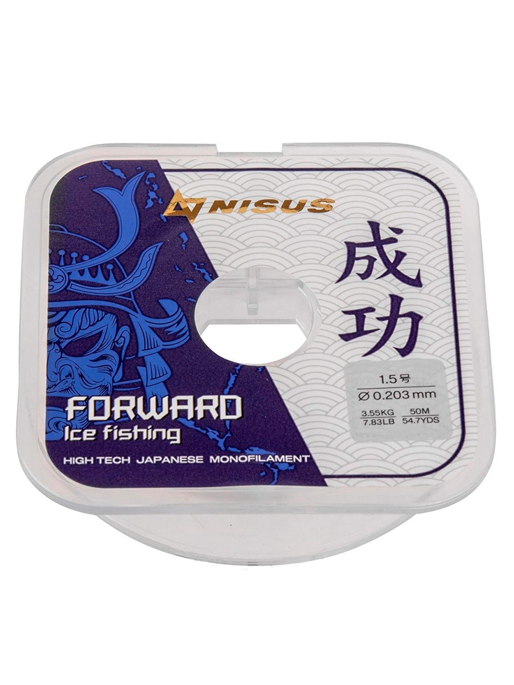 Леска для рыбалки Nisus FORWARD ICE FISHING Nylon Transparent 0,074mm/50m (N-FIF-0.074-50)