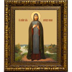 Александр Невский в иночестве Алексий. Икона на холсте.