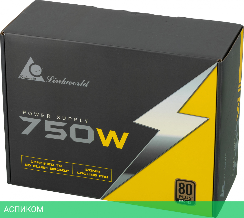 Блок питания Linkworld ATX 750W LW-750B 80+ bronze (LPW1685-750W)