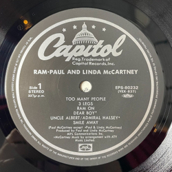 Винтажная виниловая пластинка LP Paul and Linda McCartney Ram (Japan 1975) (Obi)