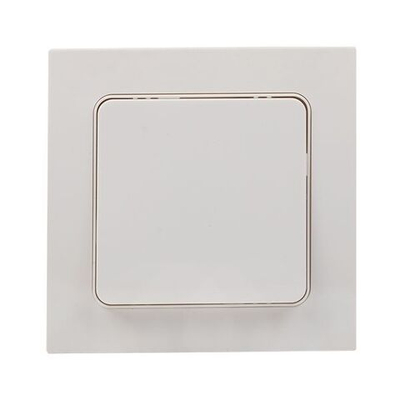 Стокгольм Выключатель 1-кл, 10А автоматические клеммы белый EKF