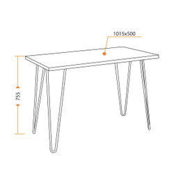 Стол WD-06 concrete