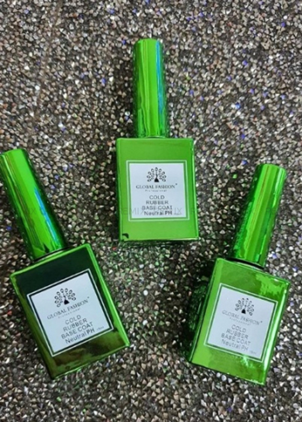 Холодная база для гель лака Global Fashion, Cold Rubber Base Coat 15 мл