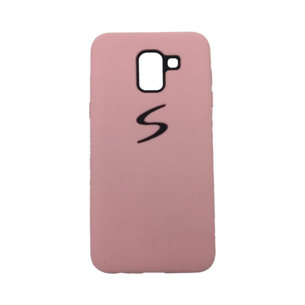 Силиконовый матовый чехол S-Design для Samsung J6, розовый