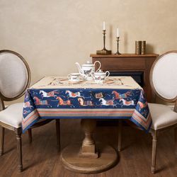 СКАТЕРТЬ "PASSAGE" 110Х140СМ ,БЕЖЕВЫЙ,100% ХЛОПОК С ПРОПИТКОЙ,ТВИЛ