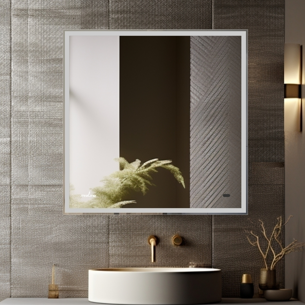 Зеркало MIXLINE "Велес-2" 700*800 (ШВ) бесконтактный сенсор, светодиод. подсветка + подогрев