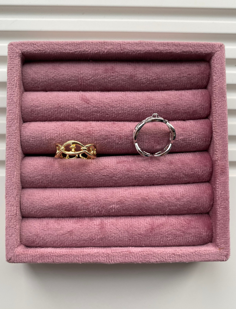 Кольцо-основа "Цепь "Celine"" с петелькой