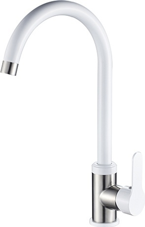 СМЕСИТЕЛЬ ДЛЯ КУХНИ CASELA  С ВЫСОКИМ ИЗЛИВОМ 74105W БЕЛЫЙ