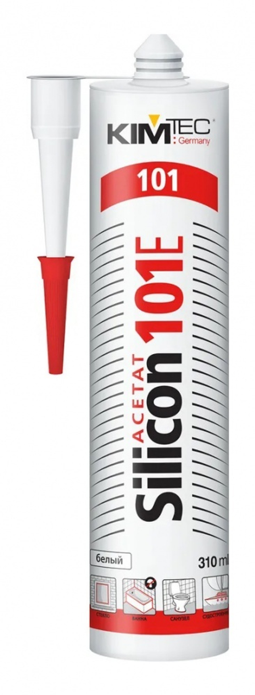 Силикон УНИВЕРСАЛЬНЫЙ  345ml (БЕЛЫЙ) КимТек  (20/1шт)