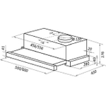 Встраиваемая вытяжка HOMSAir Flat 60 White