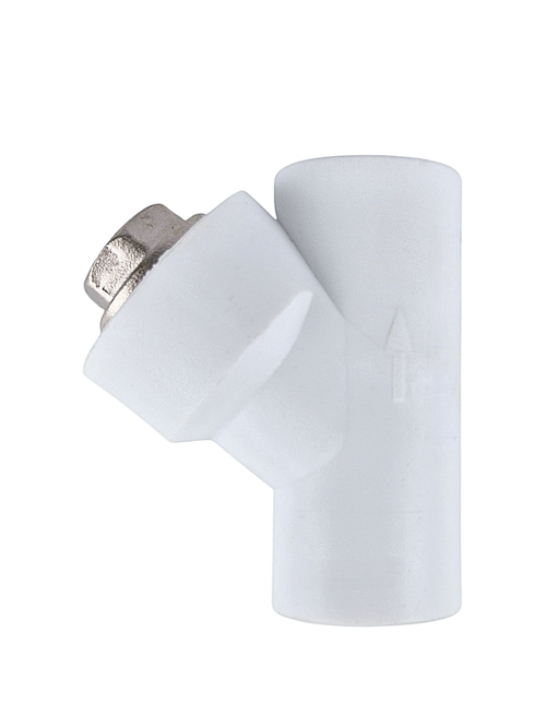 Фильтр PPR внутреннее/внутреннее присоединение 20х45,  белый, РTП (80/20)