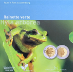 ЛЮКСЕМБУРГ, 2017, 5 ЕВРО [HYLA ARBOREA] [БИМЕТАЛЛ: СЕРЕБРО + NORDIC GOLD]