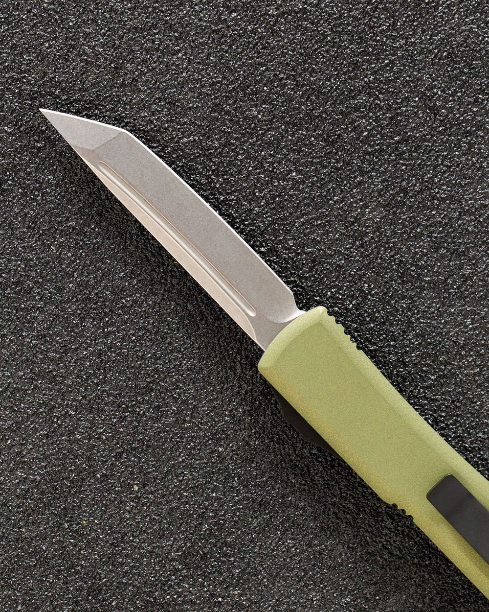 Автоматический складной нож SteelBro Ultratech T/E Tanto Cerakote Crocodile VG-10 123-10CROCS (зеленый-металик)