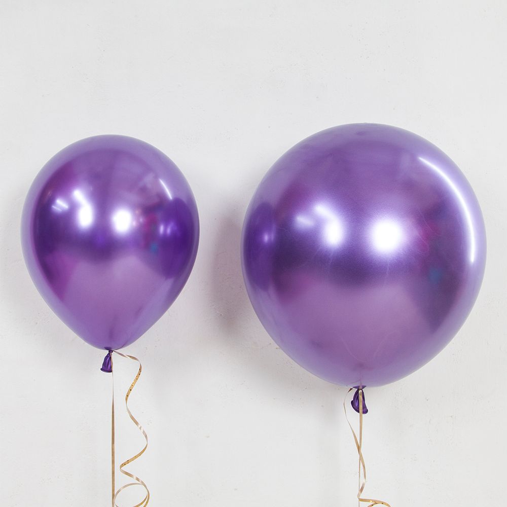 Шар (18"/46 см) Фиолетовый, хром 1 шт.