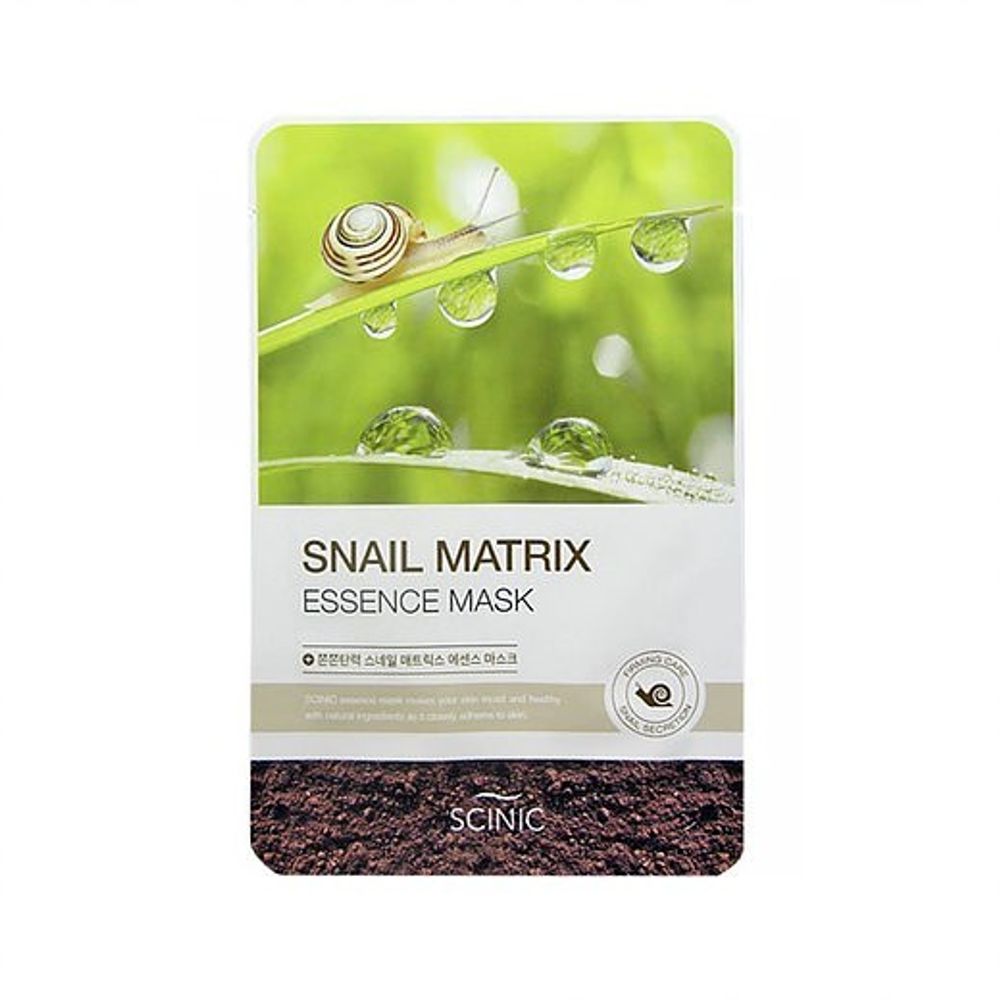 Scinic Snail Matrix Essence Mask тканевая маска с муцином улитки