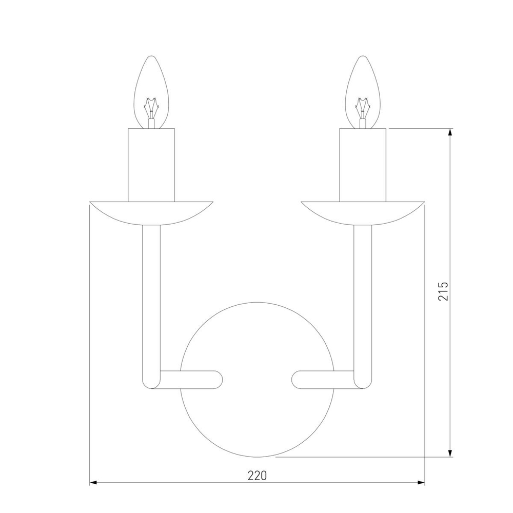 Бра Eurosvet Cariso 60150/2 хром