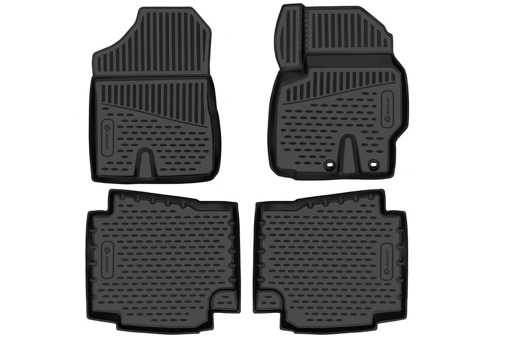 Коврики 3D в салон для TOYOTA Sienta (II) (2WD) 2015-н.в.Компактвэн, правый руль, 4шт. (полиуретан)  AFM3DA36145210K