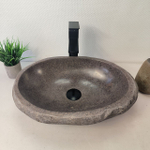 Раковина из речного камня RS-66099 48х34х15 из натурального камня