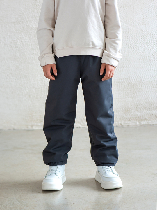 Утеплённые брюки тёмно-серые NEW (размеры от 3 до 12 лет)