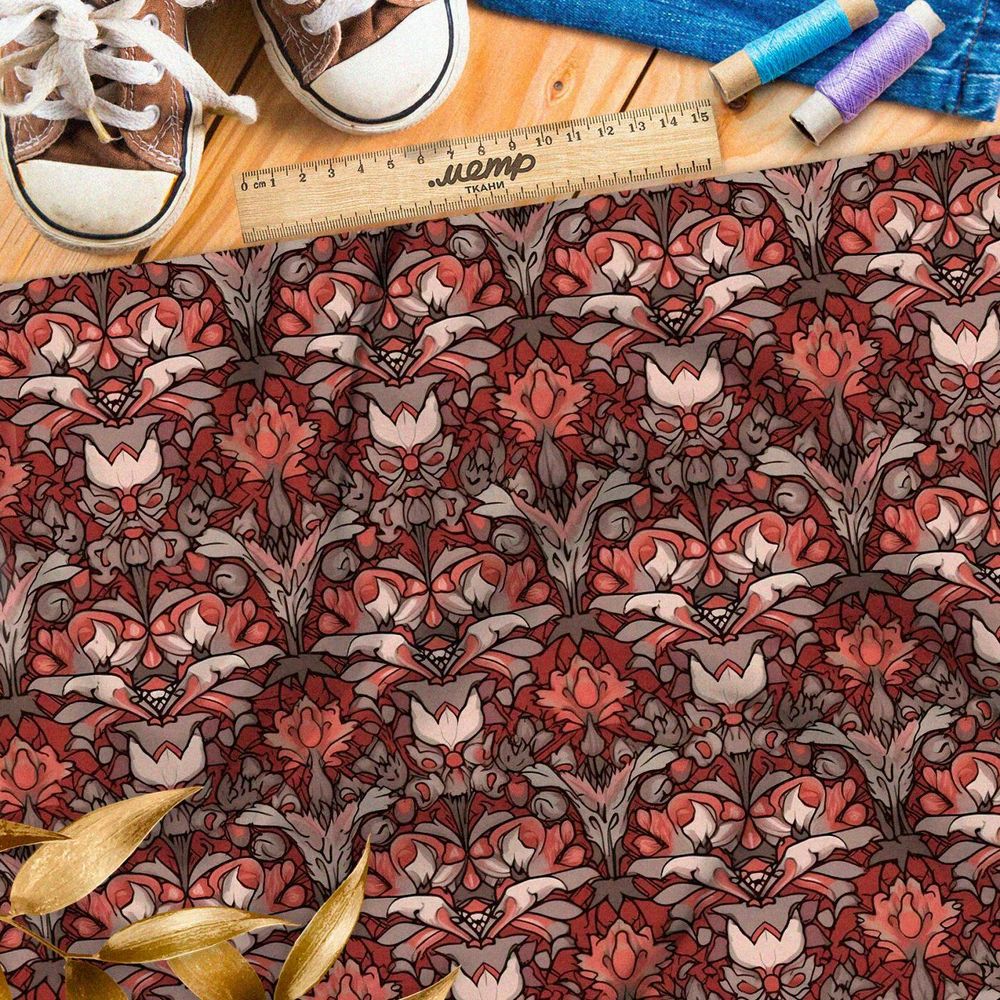 Ткань премиум шелк искусственный Армани забытые мечты