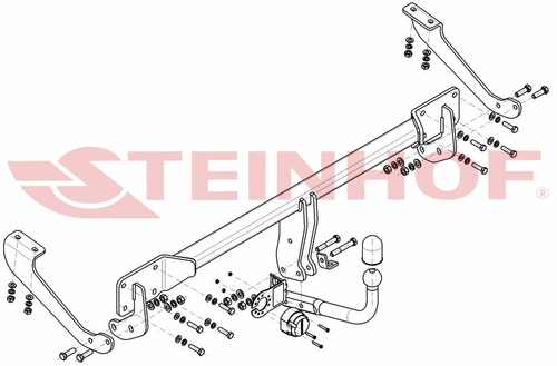 Фаркоп на Citroen DS5 2011-2018 (паспорт и сертификат в комплекте)(без электрики) Steinhof.C-055