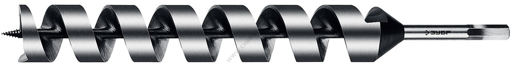 ЗУБР 52x450/360мм, сверло левиса по дереву, шестигранный хвостовик