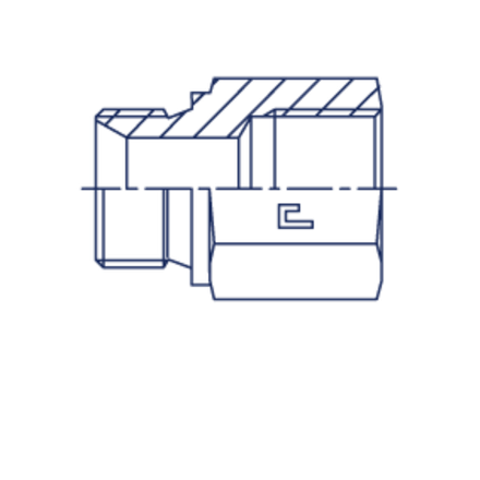 Соединение PF BSP 3/4 - BSP 3/4 L40