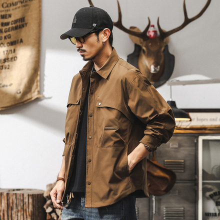 Куртка лёгкая мужская весна в Американском стиле от Jerryeno