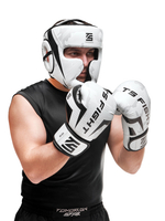 Шлем для бокса Tomorrow Star Fury White Black