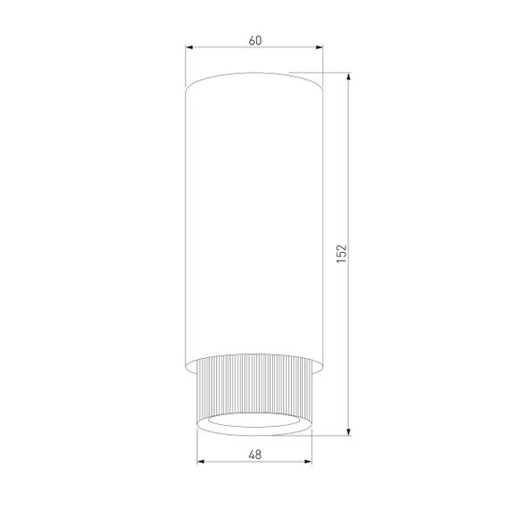 Потолочный светильник Elektrostandard Nubis 25012/01 GU10 черный/золото a064788