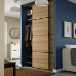 Комбинация раздвижных дверей - SKYTTA/MEHAMN IKEA/ СКЮТТА/МЕХАМН ИКЕА, 240х152 см, бежевый