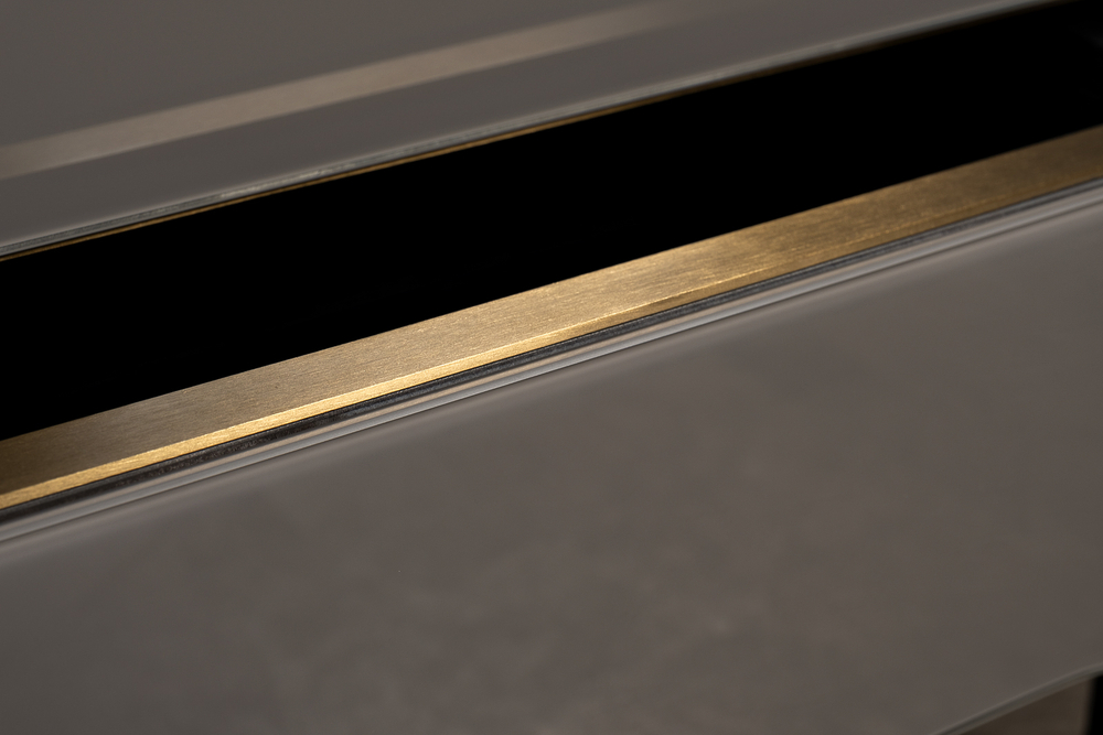 Тумбочка с двумя ящиками 60x50x51см Garda Decor Grimaldi серая