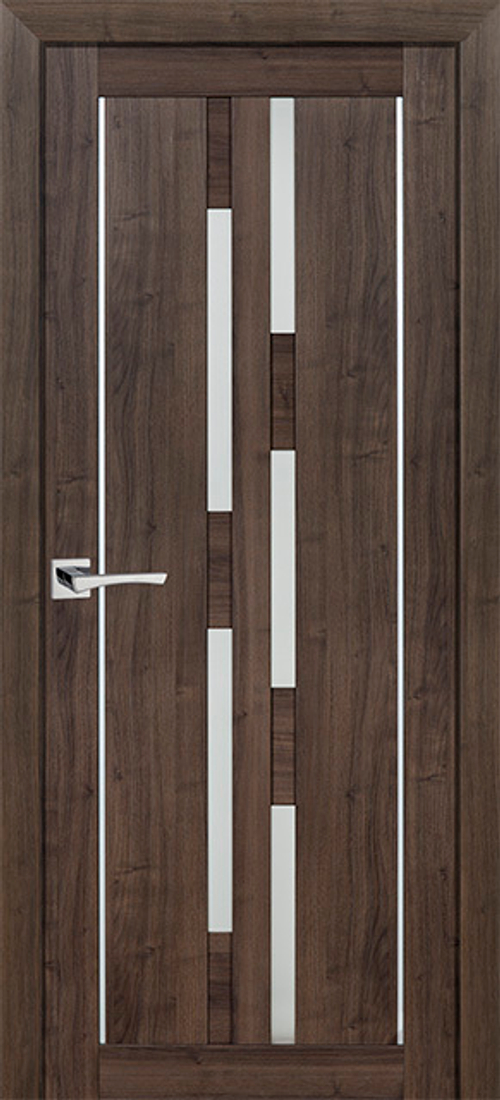 Дверь PS-33 / Цвет Орех пасадена / белый сатинат / Двери PROFILO PORTE
