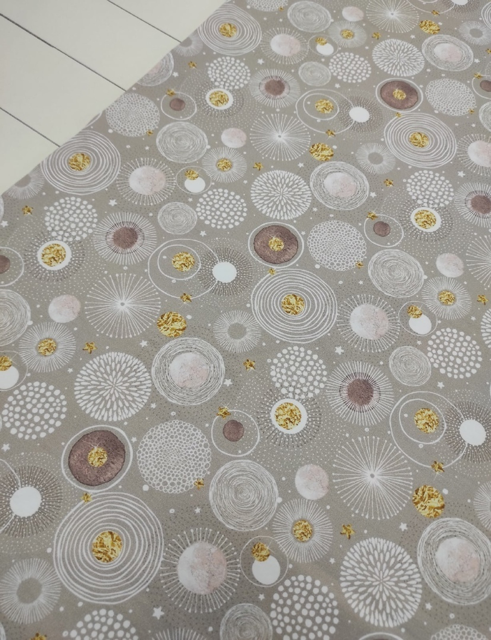 Футер (принт). Круги на светлом, ВО