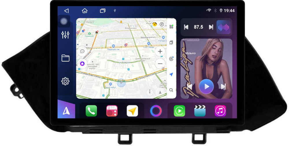 Магнитола для Hyundai Sonata DN8 2020+ - FarCar BX877 монитор 13" 2K QLED на Android 13, TS10, 6+128, CarPlay, 4G SIM-слот