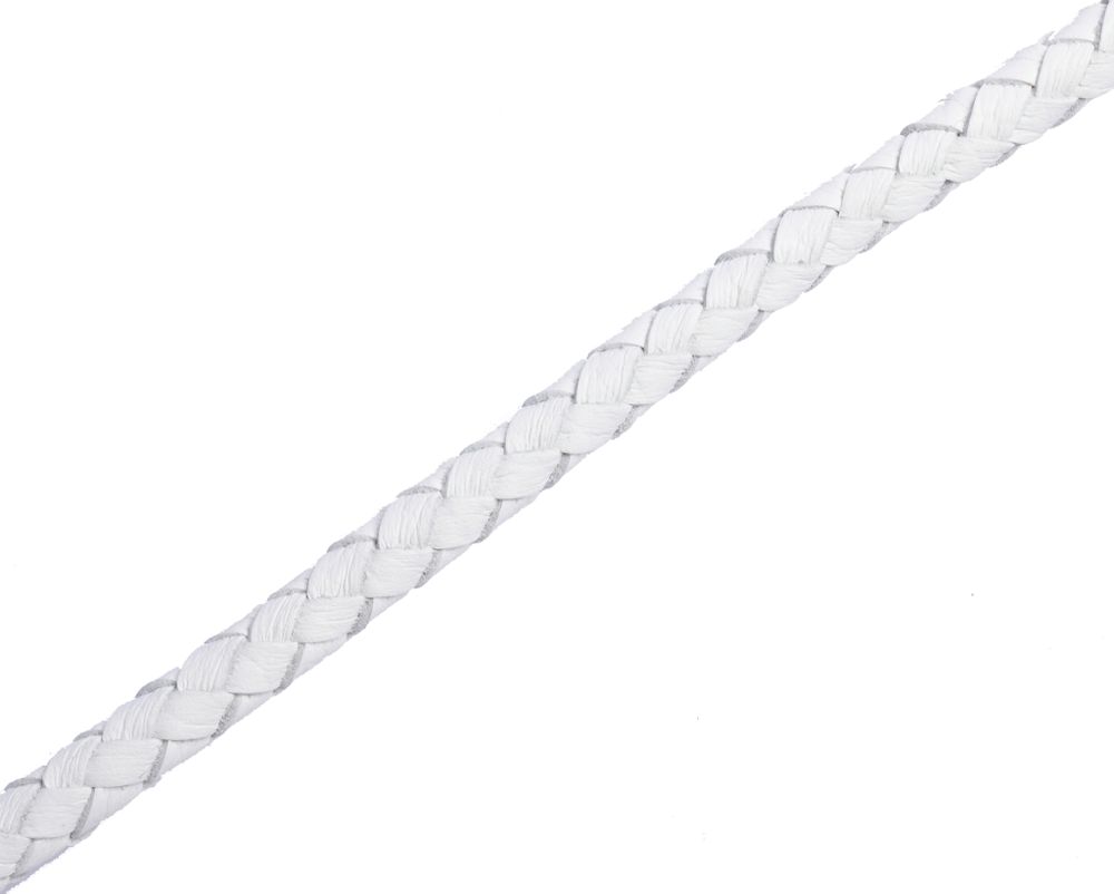 Шнурок плетеный белый Ø 6.0 мм, дл. 40 см