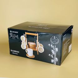 Lenardi 140-152 Чайный набор 12пр. 260мл на подставке BAMBOO в под.уп.(х8)