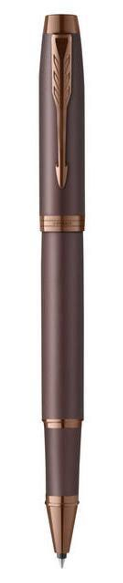 Ручка роллер Parker IM Monochrome Brown, стержень:F, цвет чернил: black, в подарочной упаковке.