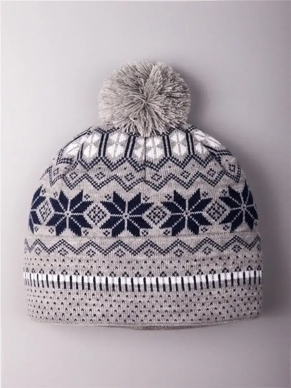 Шапка зимняя вязаная