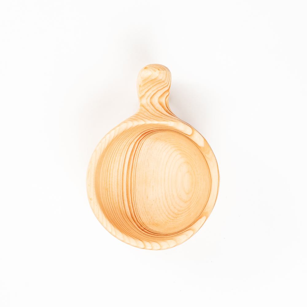 Деревянная кукса из кедра для напитков 100 мл. C79