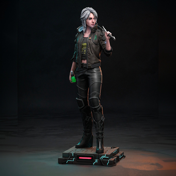 Cyberpunk Ciri - The Witcher / Cyberpunk 2077