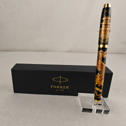 Ручка расписная Паркер "Золотой дракон" в коробке