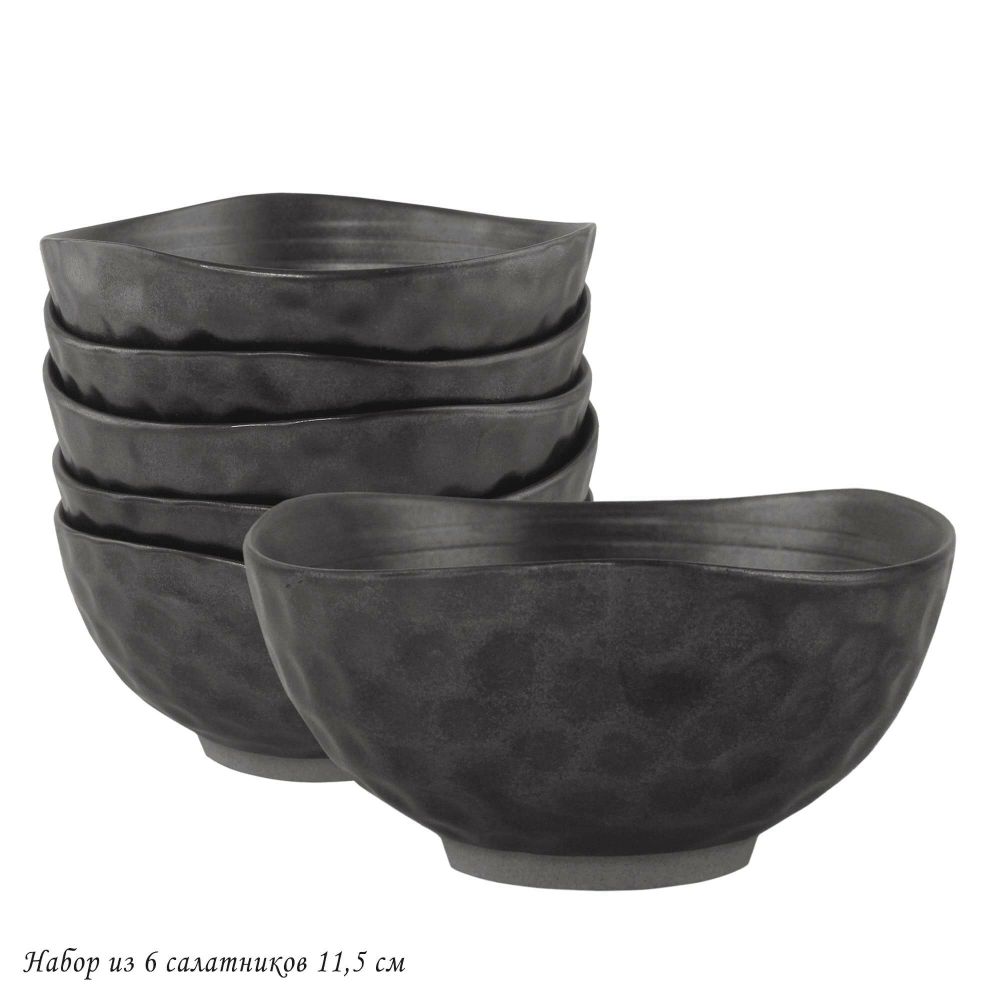 Lenardi 205-668 Набор из 6 салатников 11,5см ROCA в под.уп.(х12)Фарфор