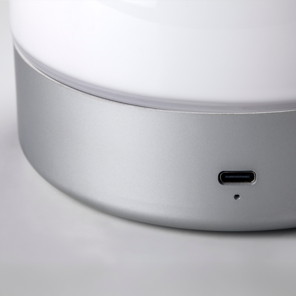 745945 Настольная лампа ALFA LED 3W 300LM АЛЮМИНИЙ/БЕЛЫЙ 3000K