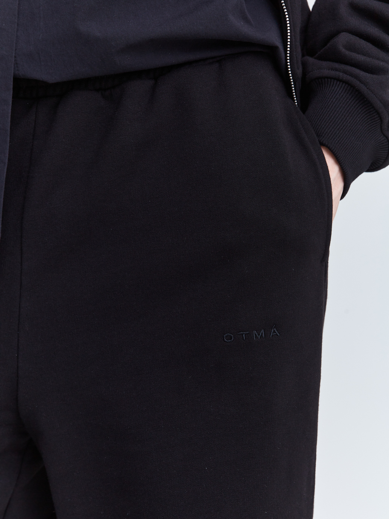 Брюки багги из футера