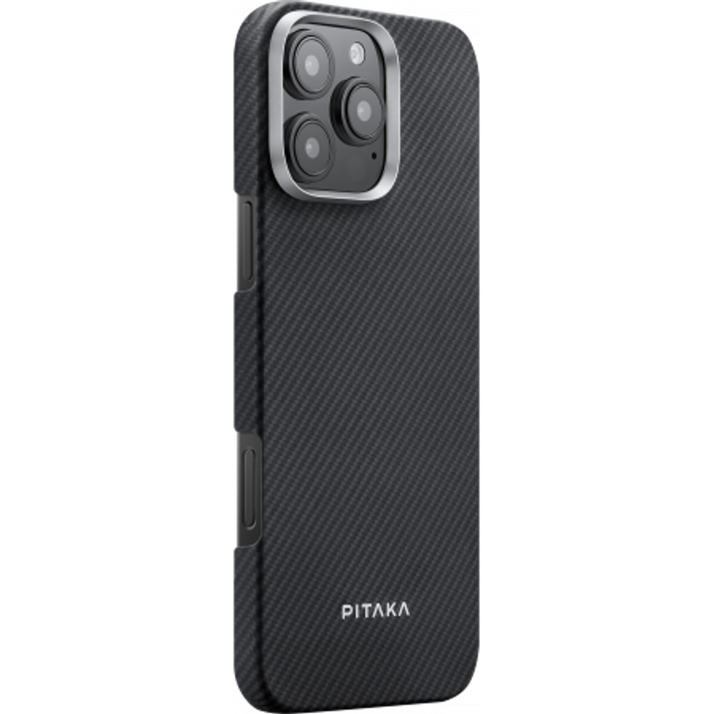 Чехол iPhone 16 Pro Max Pitaka Ultra-Slim Case (Black / Gray)