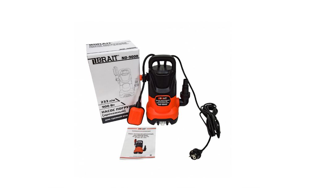 Насос дренажный фекальный Brait ND-750D
