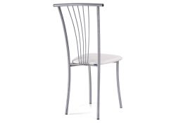 Стул на металлокаркасе Grigori белый полимер / светлый мусс