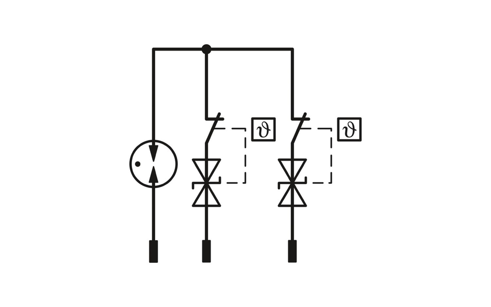 1027591 - TTC-6P-T3-24DC-I-P - Штекерный модуль для защиты от перенапряжений, тип 3