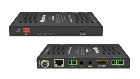 Wyrestorm EX-35-8K - комплект из приёмника и передатчика HDBaseT, HDMI 2.1 8K@60Гц (4:2:0) до 35м, де-эмбедирование аудио, ИК, RS-232, двунаправленный PoH